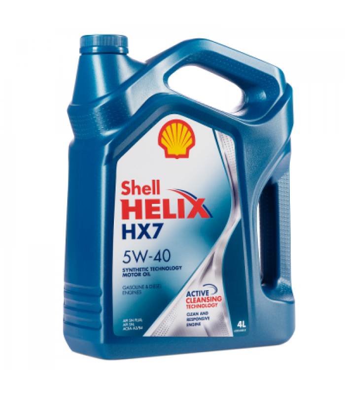 Масло моторное Shell Helix HX7 5w-40 п/синт. 4л. 