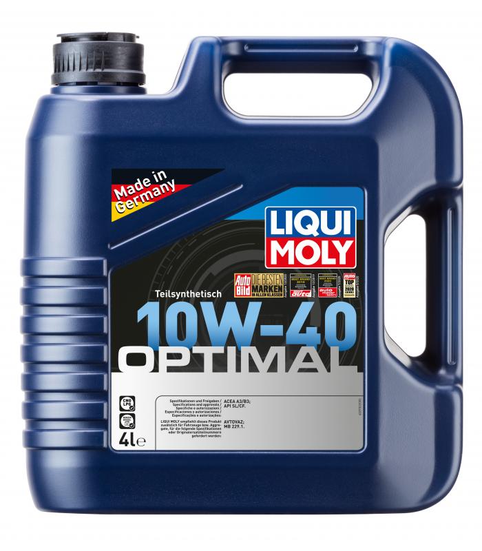 Масло моторное LIQUI MOLY Optimal 10w40 п/синт. 4л. 