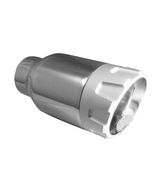 Насадка глушителя алюминий/нержавейка 90, Dвх 61mm 