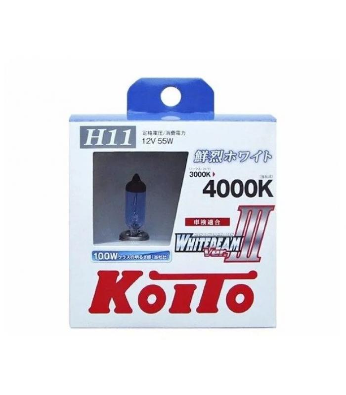 Лампа галоген. H11 55 (100W) РGJ19-2 - 2шт KOITO