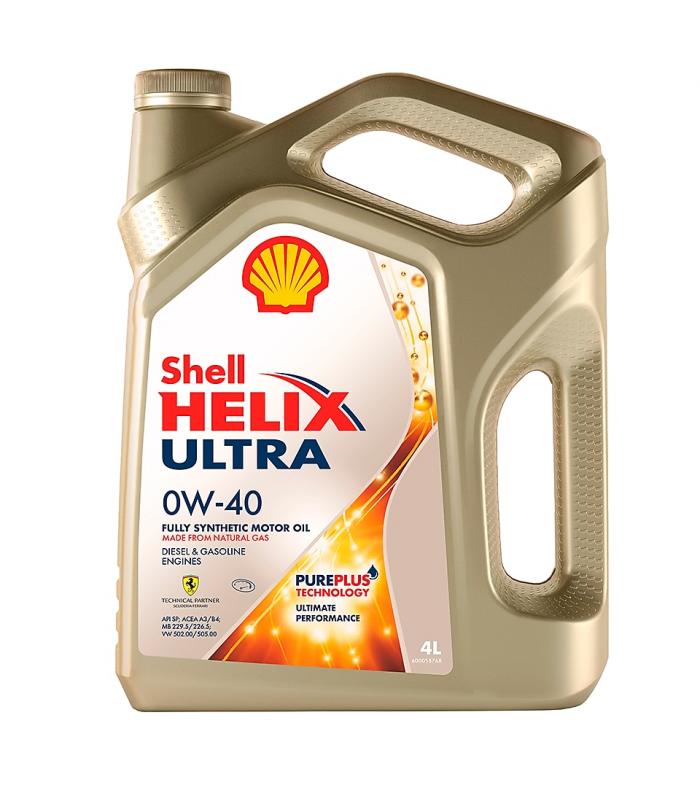 Масло моторное Shell Helix ultra 0w-40 синт. 4л. 