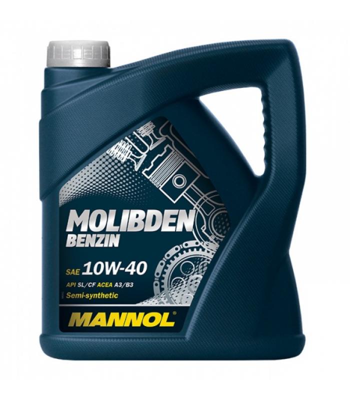 Масло моторное Mannol Molibden benzin 10w40 п/синт. 4л. 