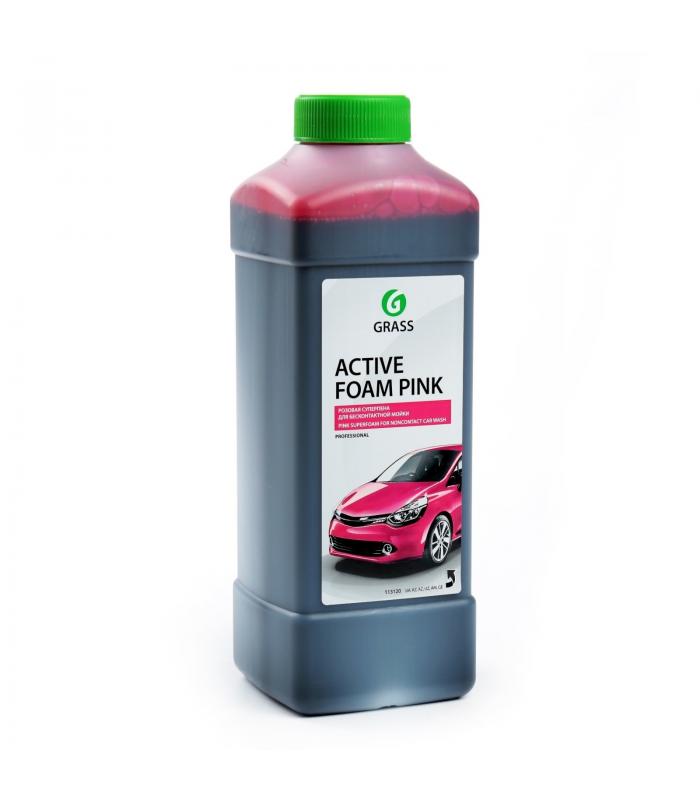 Автошампунь для бескон. мойки Active Foam Pink "GraSS" 1кг