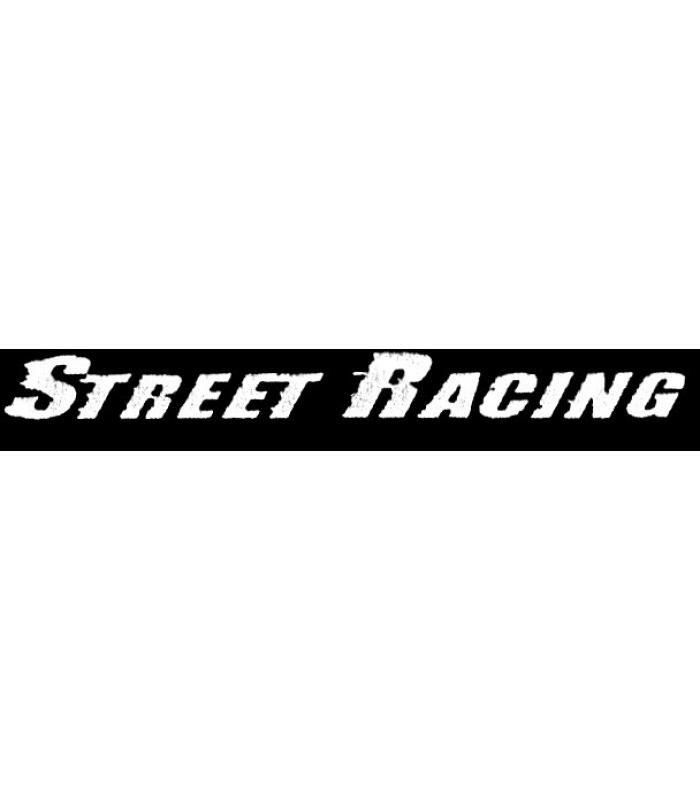 Наклейка на ветровое стекло "STREET RACER" (черная) 250 х1200мм 