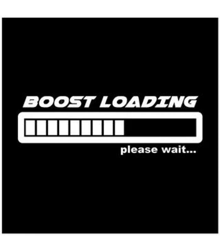 Наклейка "BOOST LOADING " (белая , наружняя) 