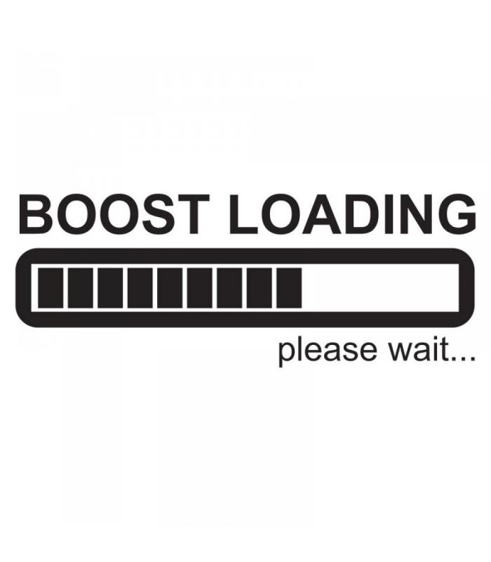Наклейка "BOOST LOADING " (черная , наружняя) 