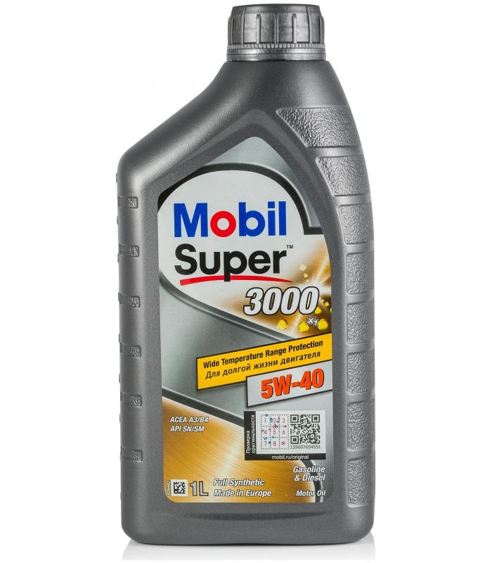 Масло моторное Mobil Super 3000 Х1 5w40 синт. 1л.