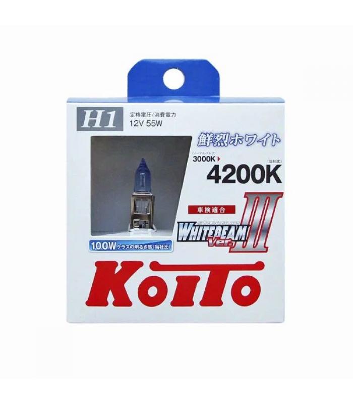 Лампа галоген. H1 55 (100W) P14.5s - 2шт KOITO