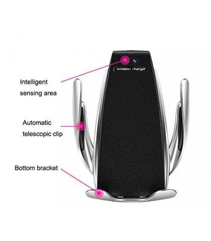 Держатель телефона автомат + з/у "WIRELESS"