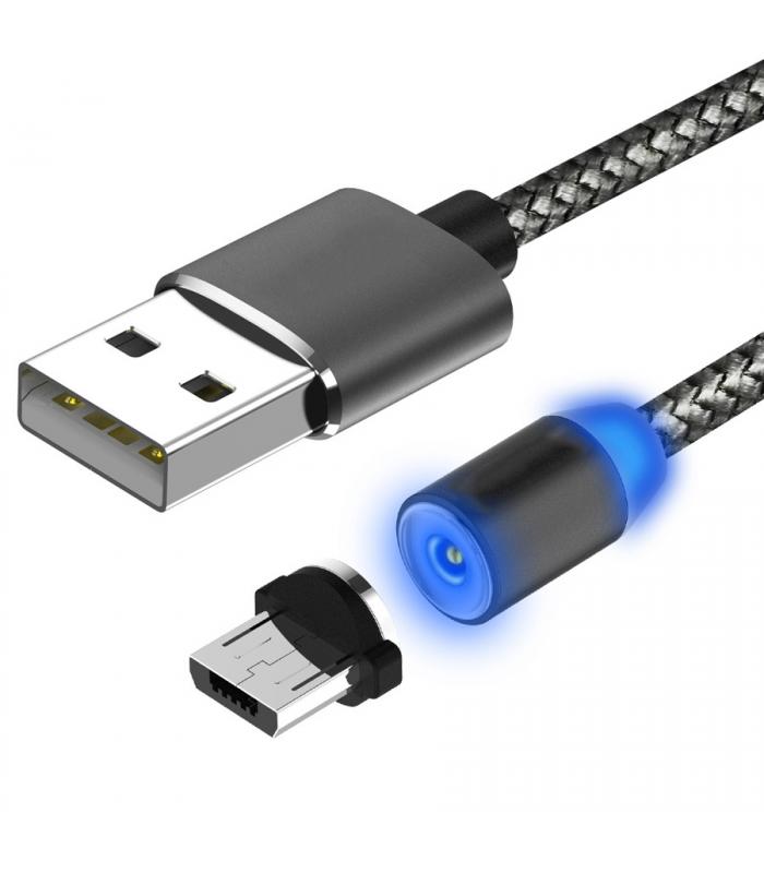 Кабель зарядный с магнитом micro USB