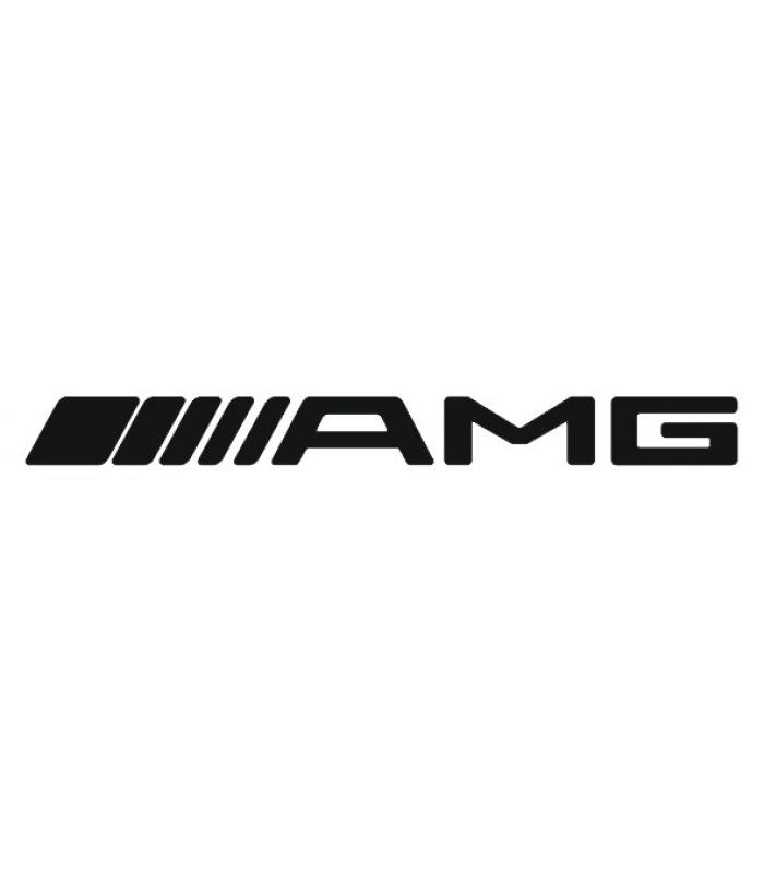 Наклейка на ветровое стекло "AMG" (белая) 250 х1200мм