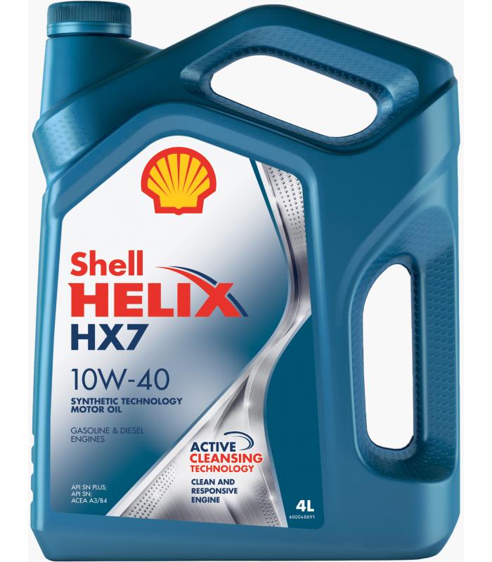 Масло моторное Shell Helix HX7 10w-40 п/синт. 4л. 