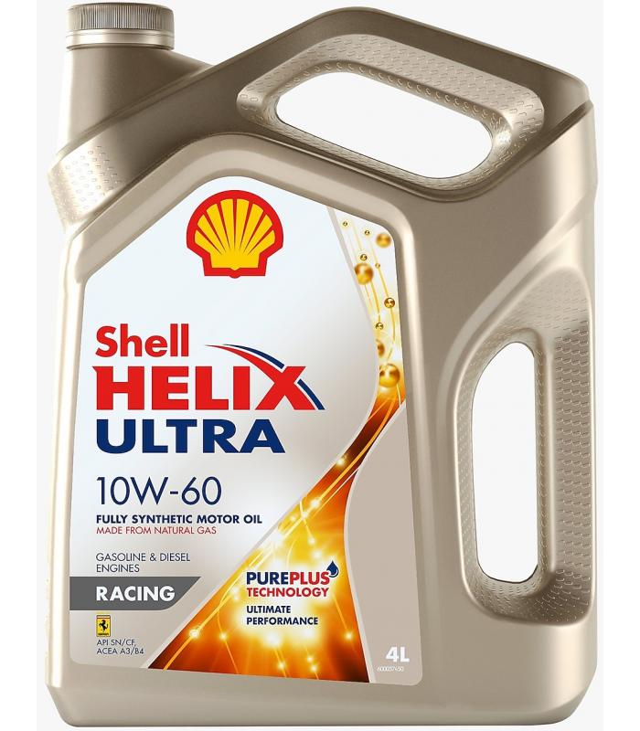 Масло моторное Shell Helix ultra rasing 10w-60 синт. 4л. 