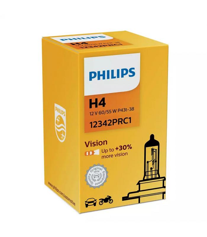 Лампа галоген. H4 60/55 P43t-38 +30% PREMIUM PHILIPS