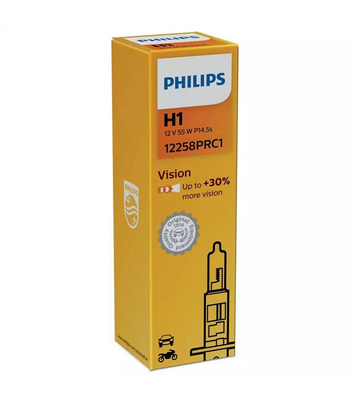 Лампа галоген. H1 55 P14.5s +30% PREMIUM PHILIPS