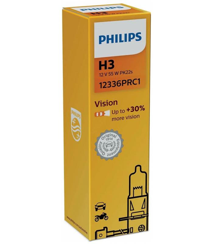 Лампа галоген. H3 55 PK22s +30% PREMIUM PHILIPS