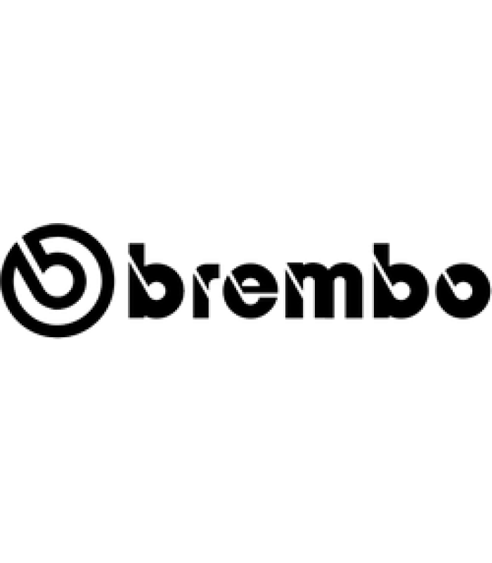 Наклейка винил тюнинг "BREMBO" черная 115х30мм