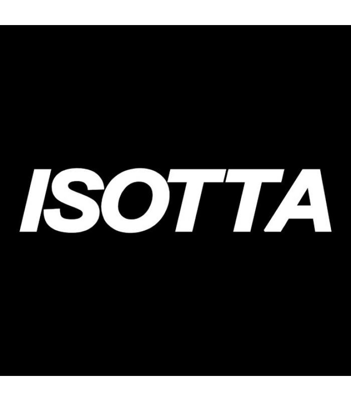 Наклейка винил тюнинг "ISOTTA" белая 115х30мм