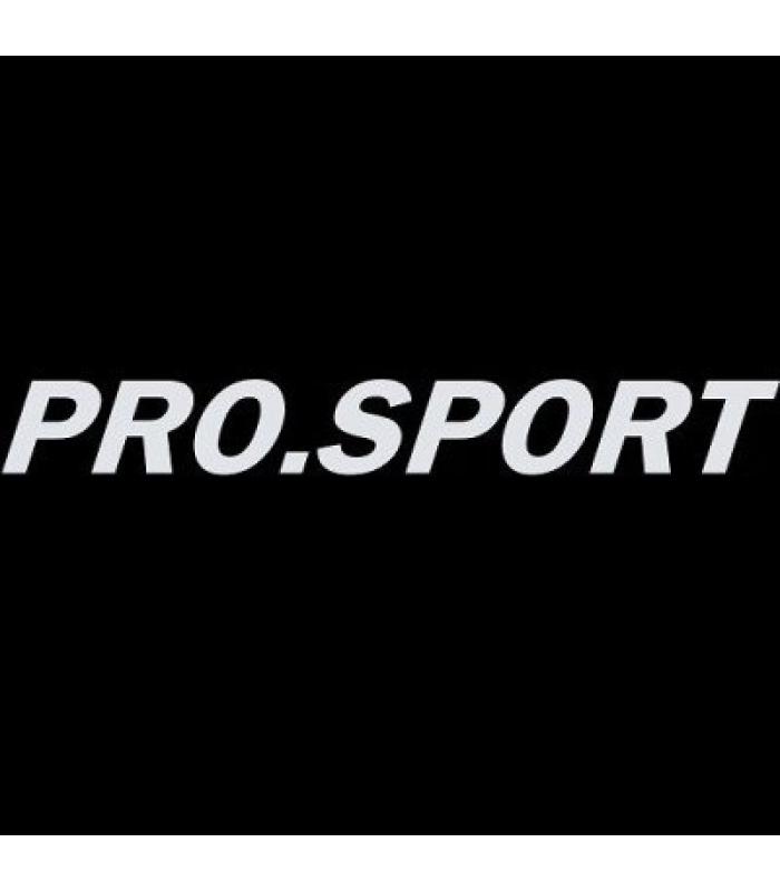 Наклейка винил тюнинг "PRO.SPORT" белая 115х30мм