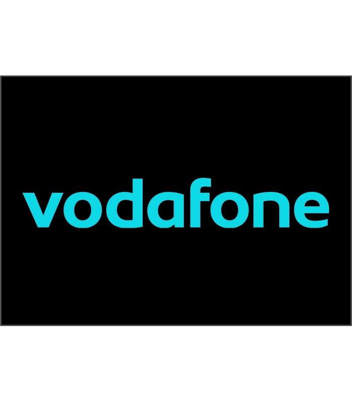 Наклейка винил тюнинг "VODAFONE" белая 115х30мм
