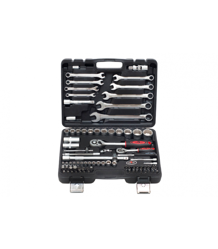 Набор инструмента 1/4+1/2"DR 12-гр. 82пр. СЕРВИС КЛЮЧ