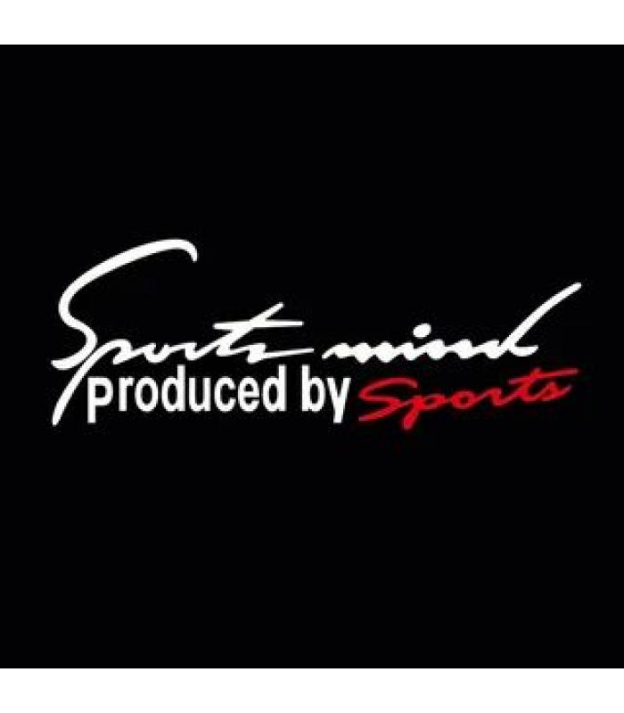 Наклейка "SPORTS by sports" (белая , наружняя) 
