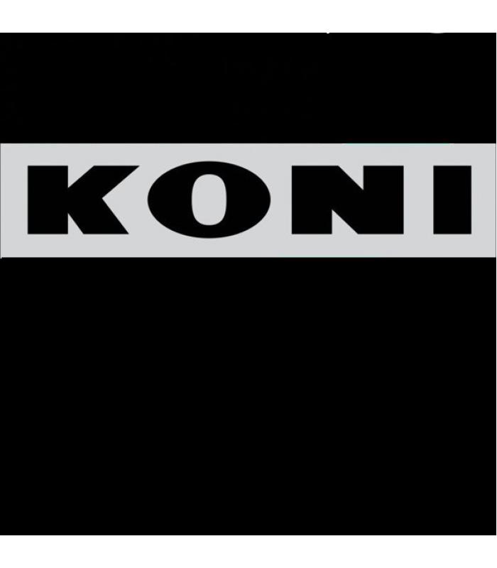 Наклейка винил тюнинг "KONI" черная 115х30мм