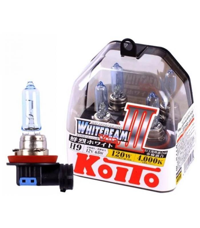 Лампа галоген. H9 65 (120W) PGJ19-5 - 2шт KOITO